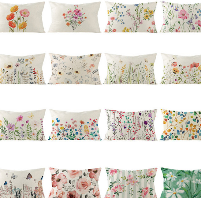 홈앨리스 린넨 봄플라워 베개 커버시리즈 베개커버 16종