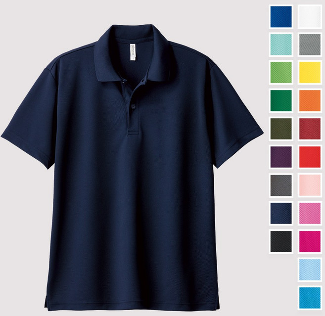 드라이 기능성 반팔카라티 회사 가게 빅사이즈 카라티셔츠 20color