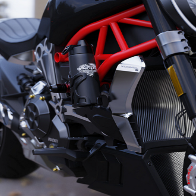 소단 오토바이 스쿠터 자전거 다용도 음료거치대 컵홀더, 블랙, 1개