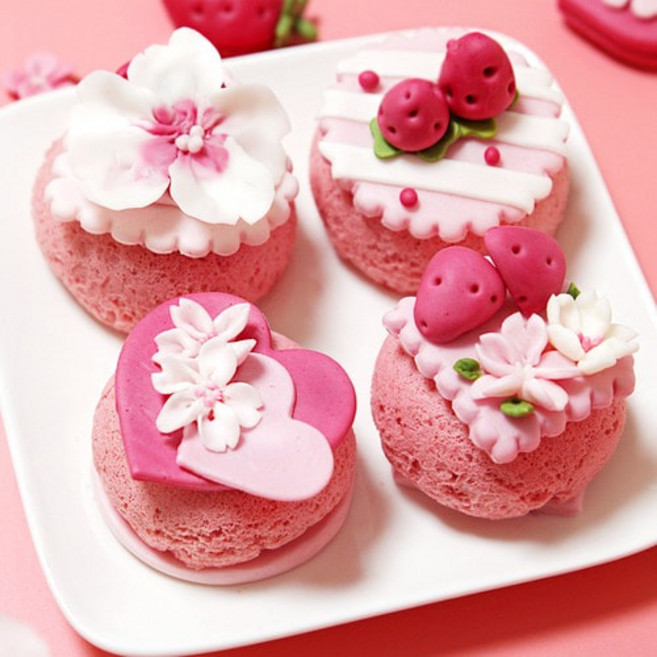 라이스클레이 봄핑크딸기블라썸 쌀카롱만들기 실속형, 1개, 400g