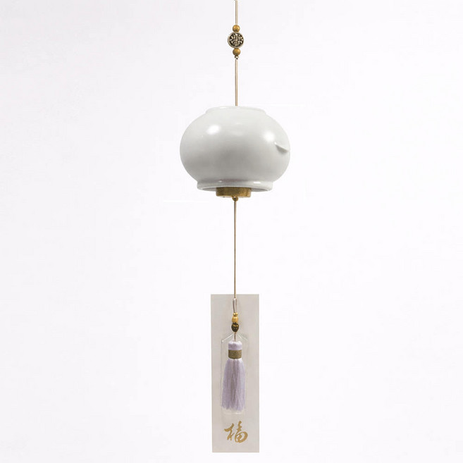 오복항아리 풍경 도자기 후우링 도어벨 현관종, 청자