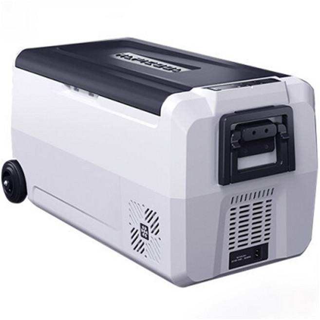 알피쿨 T 시리즈 차량용 냉장고 가정용 어댑터 포함, 블랙 + 그레이, 36L