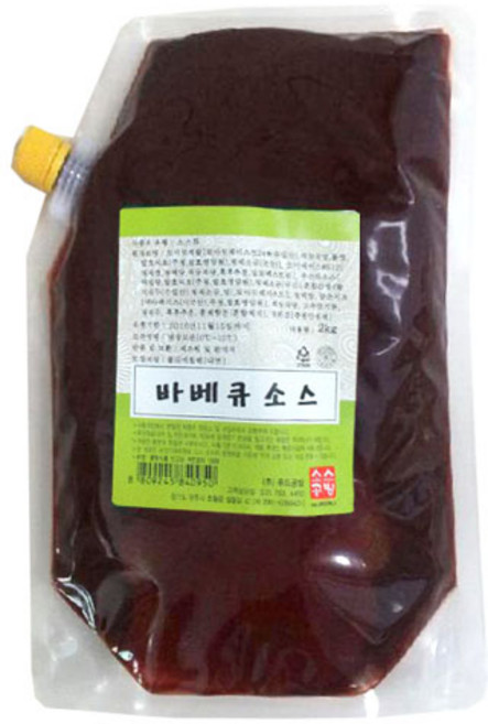 (무)(냉장)푸드공방바베큐소스 2kgX5개, 2kg, 5개