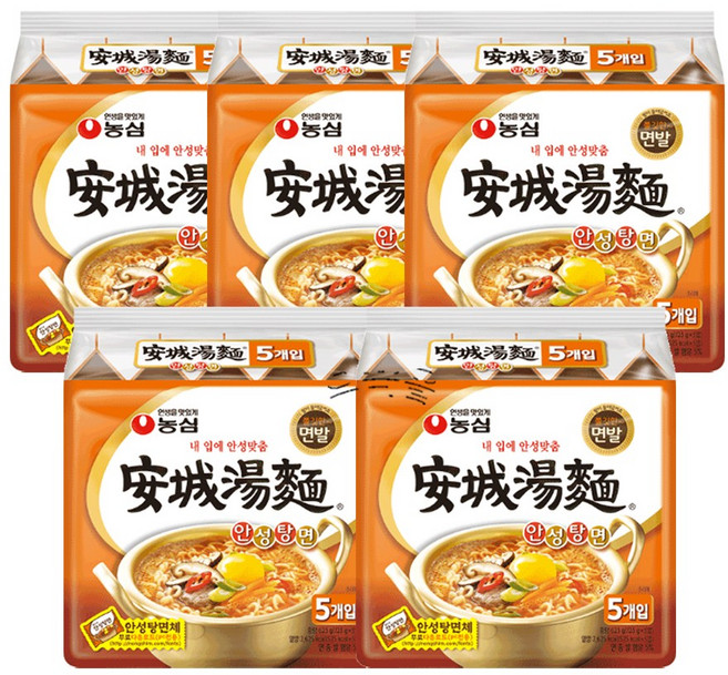 농심 안성탕면 125g, 25개