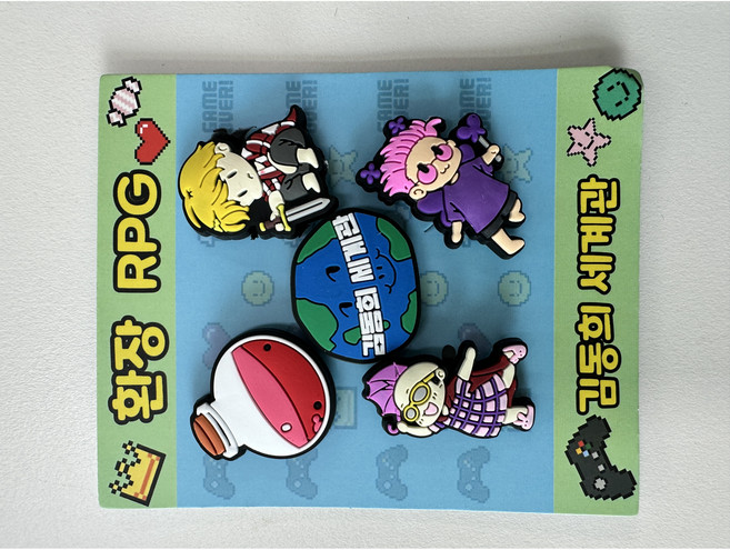 환장RPG 실내화 파츠 5Pcs 2종 세트 2개 사면 꾸미기 악세사리