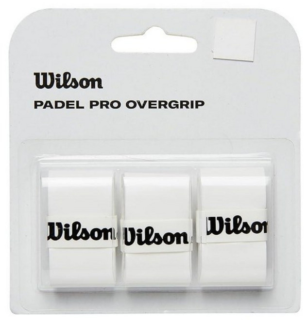 Wilson Pro Padel 오버그립 - 3팩 화이트, 3 Pack