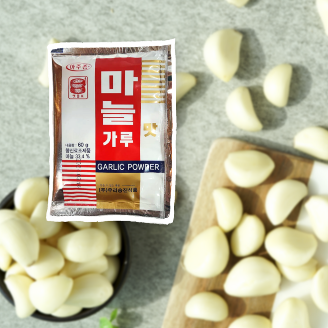 [당일출고] 아주존 마늘가루 갈릭파우더 마늘분말 조미료 마늘분 시즈닝, 60g, 2개