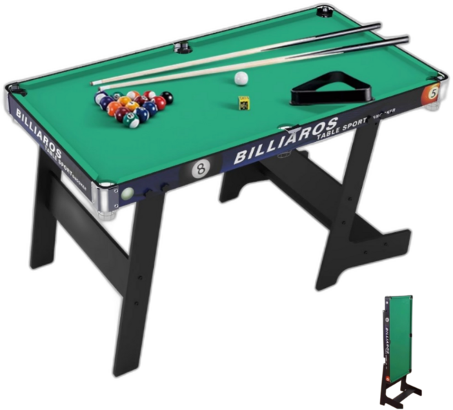 이엑스지 익스트림한 즐거운 미니 당구대 세트 가정용 포켓볼 접이식 당구대 보드게임, 대형(130cm), 1개