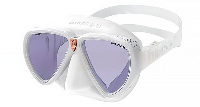 걸 GULL 만티스 LVR AR 이안식 스킨스쿠버 마스크, 올화이트