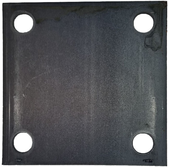 베이스판 앙카판 플레이트 철 무도금 6Tx100x100, 1개