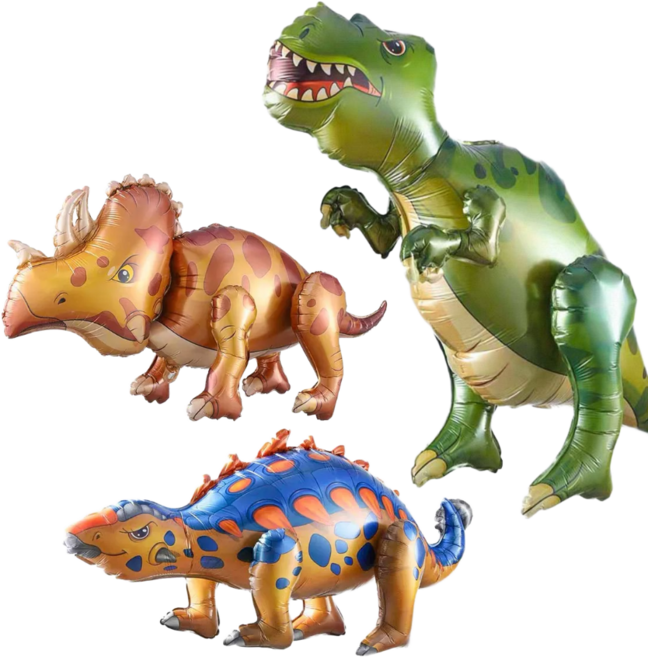 파티에진심인사람들 공룡풍선 공룡 생일 홈 파티 이벤트 풍선세트 공룡파티 티라노 3종 세트, 3개