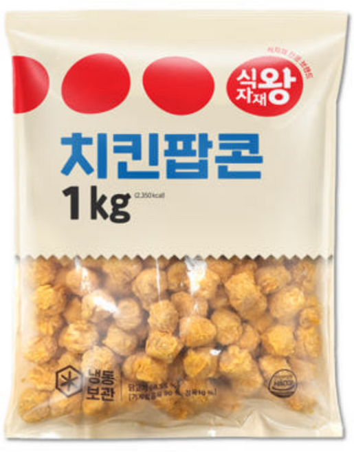 바이오푸드몰_식자재왕 치킨팝콘, 1kg, 1개