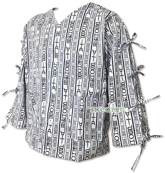 환자복 상의 정형외과 양쪽트임 남녀공용, L, 1개, 환자복상의 양쪽트임 L