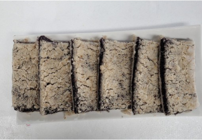 땅콩 찰흑미떡 답례떡 1키로 10개 식사대용 개별포장 낙원떡집, 1kg