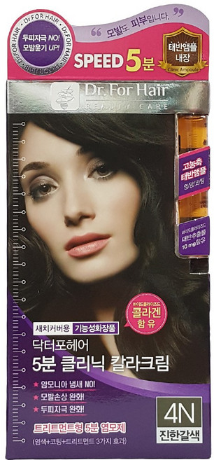메디힐 닥터포헤어 5분 클리닉 칼라크림, 3개, 4N진한갈색