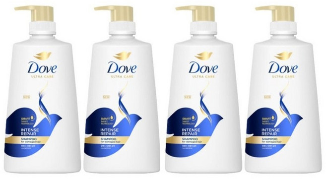 도브샴푸 샴푸대용량 샴푸 인텐스, 4개, 680ml