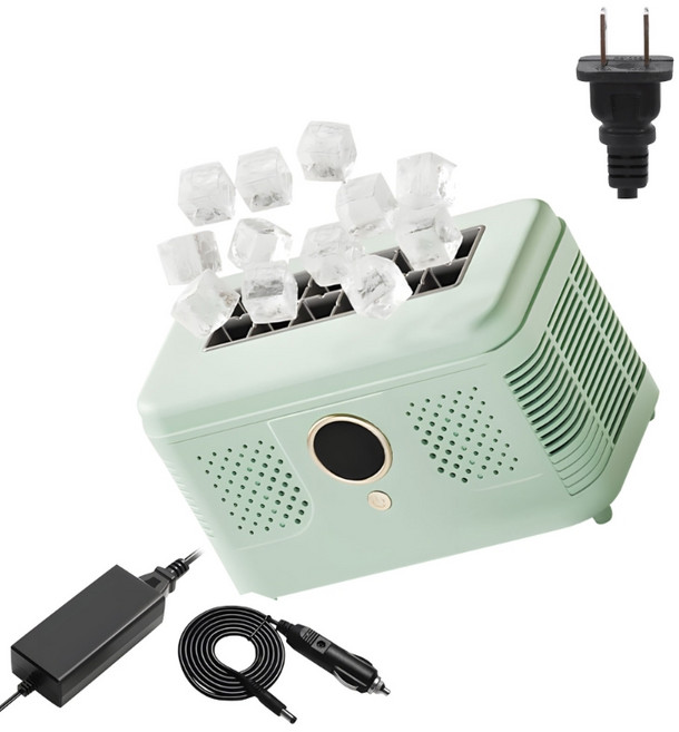소형 실내 냉장수조기 12V 및 110V 전원 공급 장치, Green