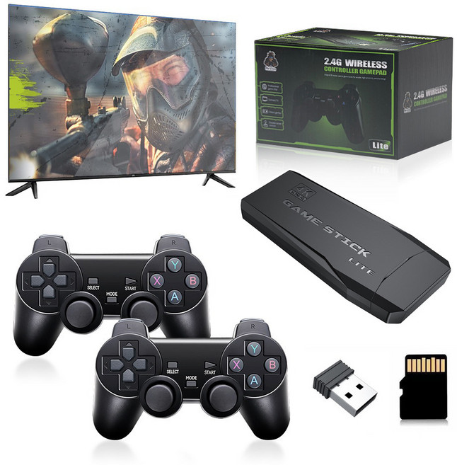 ANYOU 4K 레트로 게임기 20000종 게임 탑재 HDMI TV 연결 고전 오락실 추억 선물, M8