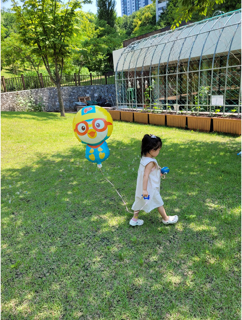 [헬륨가스완제품] 뽀로로 점보 풍선 24인치, 2.크롱 점보풍선(헬륨가스 완제품)