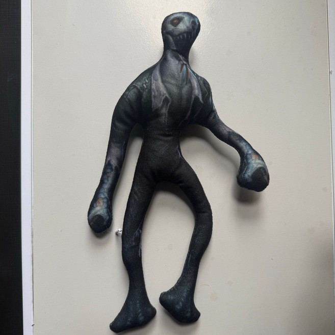 제5인격 추상 인형 루카 움직이는 손발 와이어 솜인형 솜깅이 아이돌 솜인형옷 인형 27cm, 하늘색도마뱀