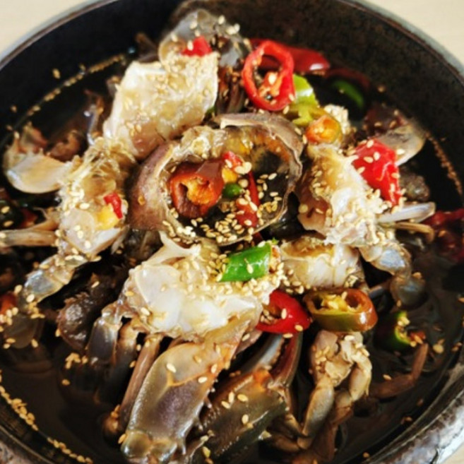 100% 국내산 여수 돌산 간장돌게장(1kg), 1kg, 1개