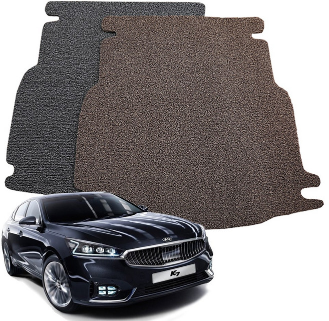 카마루 기아 K7 전차종 코일&가죽 트렁크매트 개선형 신제품, 코일트렁크매트(그레이), 올뉴 K7 LPG (16~현재)