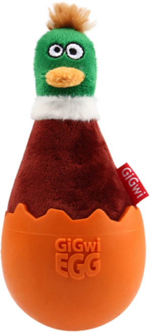 와일드독 기그위 강아지장난감 오뚜기 청둥오리 치킨, 1개