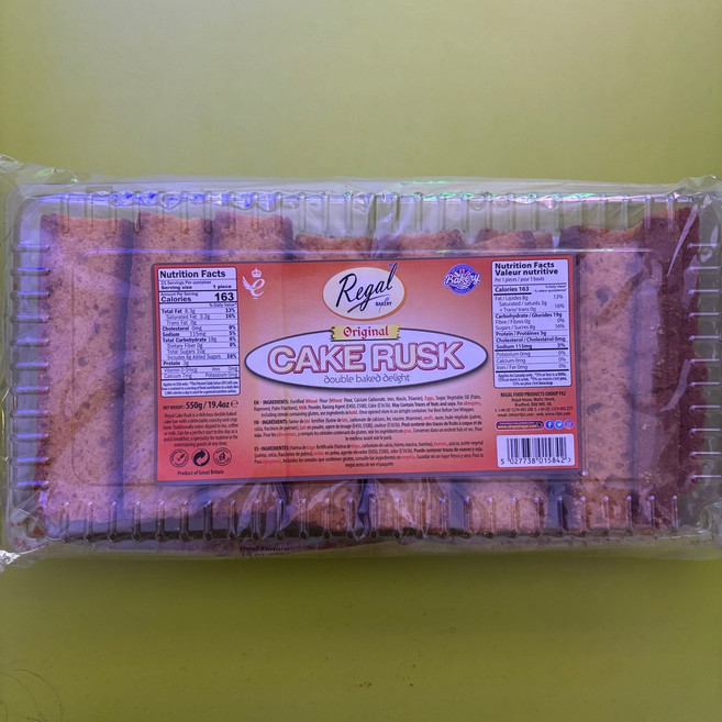 ORIGINAL CAKE RUSK 오리지날 케이크 러스크 550g 영국, 1개