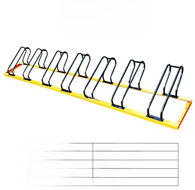 자전거 주차대 밸런스 카 전기 오토바이 홀더 싱글 자전거 수직 보관대 무상표, 9 두꺼운 3.7m 카드 분할 자전거 랙 검정색과 노란