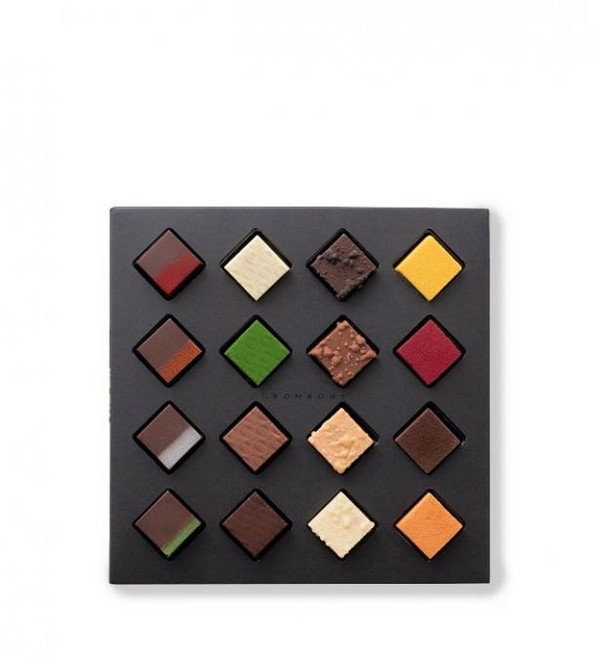 스페인 부보 바로셀로나 BUBO CUBOMBONS 큐봉봉 16가지 프리미엄 초콜릿, 3개