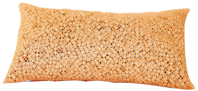 에코숲라이프 천연 편백나무칩 망사베개, 오렌지