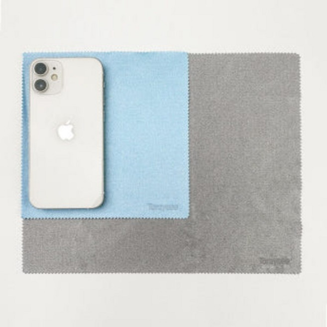 액정클리너 핸드폰화면닦는천 태블릿화면닦는천 스마트폰 광택용천 휴대전화클리너 도레이씨, 도레이씨 액정클리너 아이패드용(블루), 1개