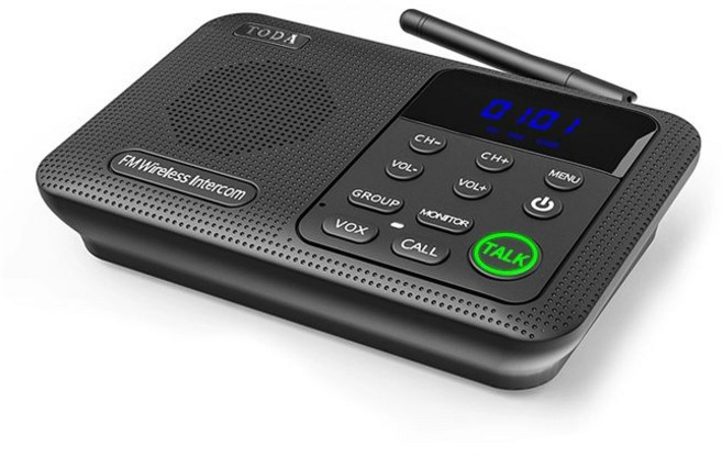 사무실 가정용 음성 호출기 쌍방향 무선 초인종, 기본 색상, 1개