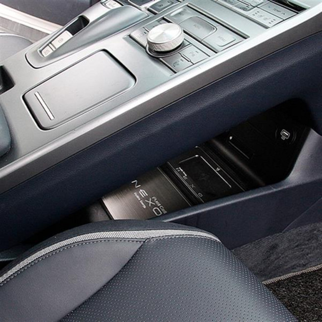 디디앤카 넥쏘 센터페시아 하단 콘솔패드 몰딩 악세사리 용품 호환, 1.하단포켓패드 실버