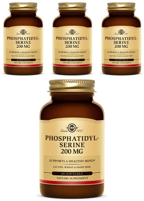 솔가 포스파티딜세린 200mg 소프트젤, 60정, 4개 - 쿠팡