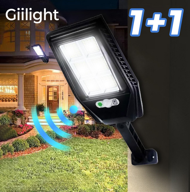 Giilight 태양광 led 야외등 방수 울트라 라이트 인체감응 조명 정원등, 2개, 2개