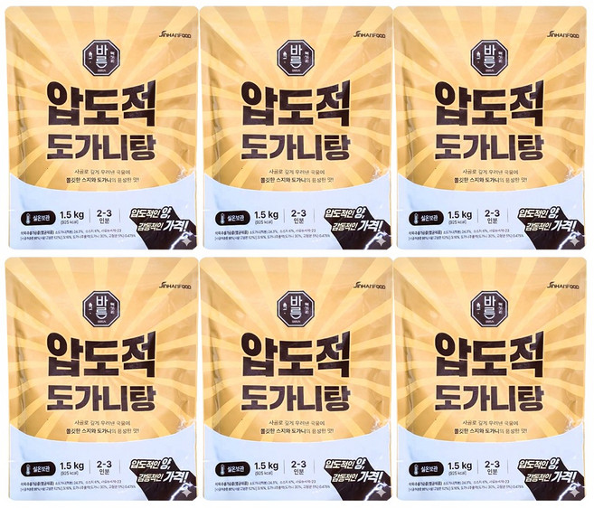 진한식품 압도적 도가니탕, 6개, 1.5kg