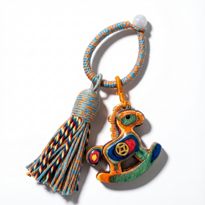 수달몽 행운을 부르는 목마키링 말키링 가방키링