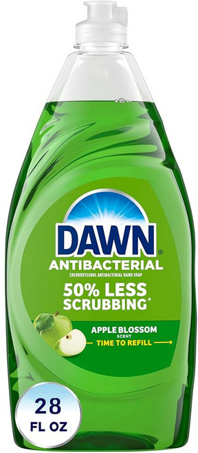 새벽 설거지 비누 울트라 액체 리필 세제 오리지널 향 56 Fl Oz (2팩), 28 Fl Oz (Pack of 1), Blossom