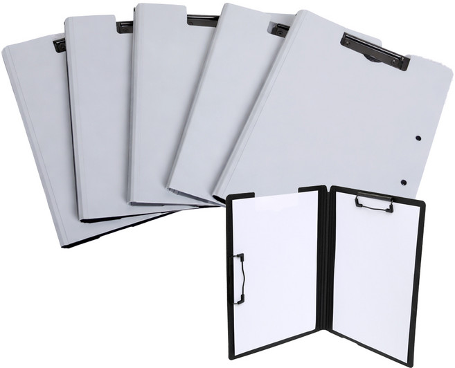 탐나마켓 양방향 A4 클립보드 커버형, 회색, 5개