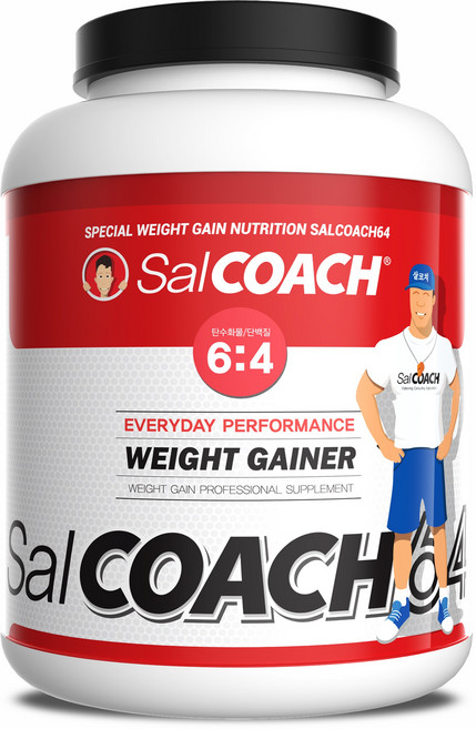 (체중증량 2단계)살찌는보충제 살코치64 체중증가보충제 게이너보충제, 4kg, 1개