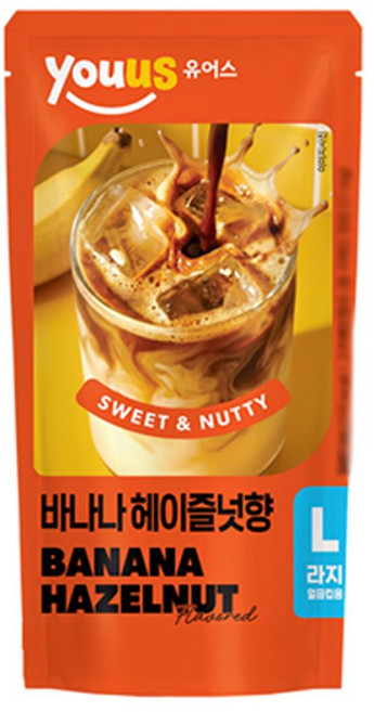 26 유어스 바나나 헤이즐넛, 24개, 340ml