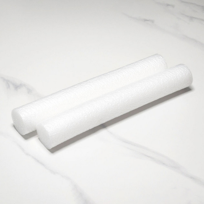도마뱀 스펀지 원형 백업 5cm x 30cm, 2개, 화이트