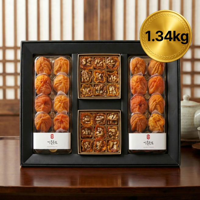 영동 곶감 호두말이 선물세트 호두곶감말이 호두말이곶감 곶감말이 호두곶감, 1세트, 1.34kg (혼합)