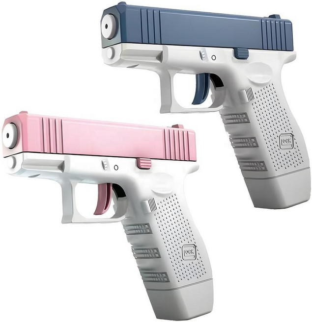 희다몰 글록 물총 워터밤 워터건 연발 너프건 대형, 핑크, 1개