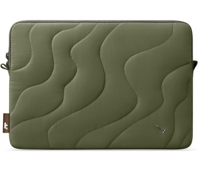 톰톡 360° 보호 플러피 컴퓨터 케이스 13인치 맥북 에어 M3M2M1 2024-201813인치 프로 M2M1 2023-2016 가벼운 퀼트 가방 부드럽고 귀여운 노트북 슬, 15 inches, Field