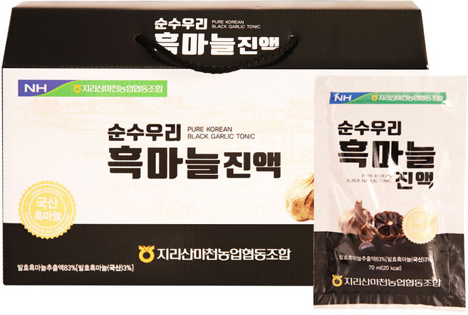 지리산마천농협 순수우리 흑마늘진액 국산 흑마늘, 1세트, 2.1L