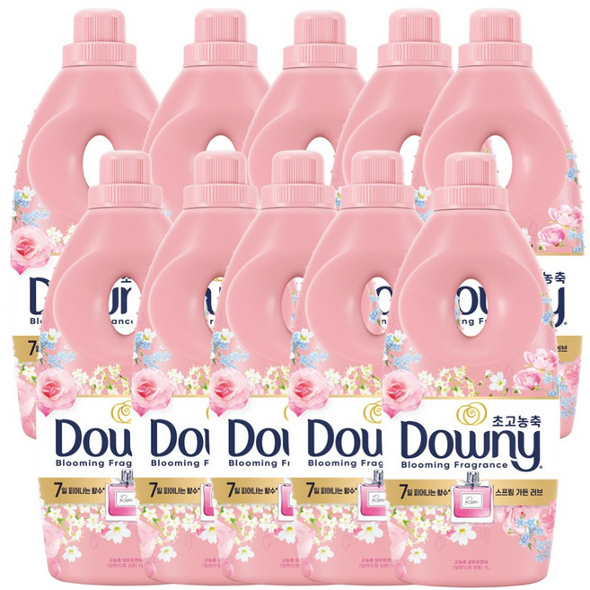 다우니 보타니스 섬유유연제 스프링가든러브 향, 1L, 10개