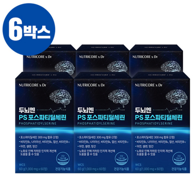 뉴트리코어 피에스, 60정, 6개