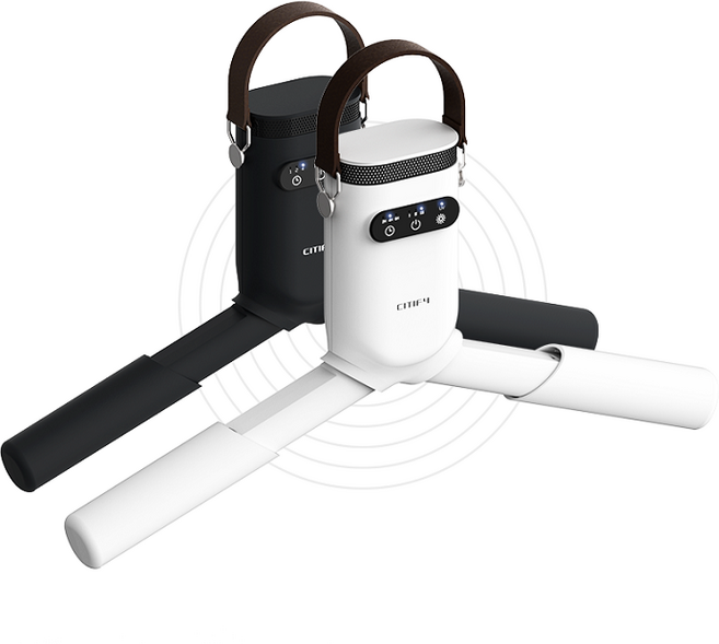 시티파이 스타일랩 미니 의류관리기 소형 1인 건조기, 시티화이트X시티블랙, 2EA 세트 :: [수트케이스/후크 각 2ea 증정]